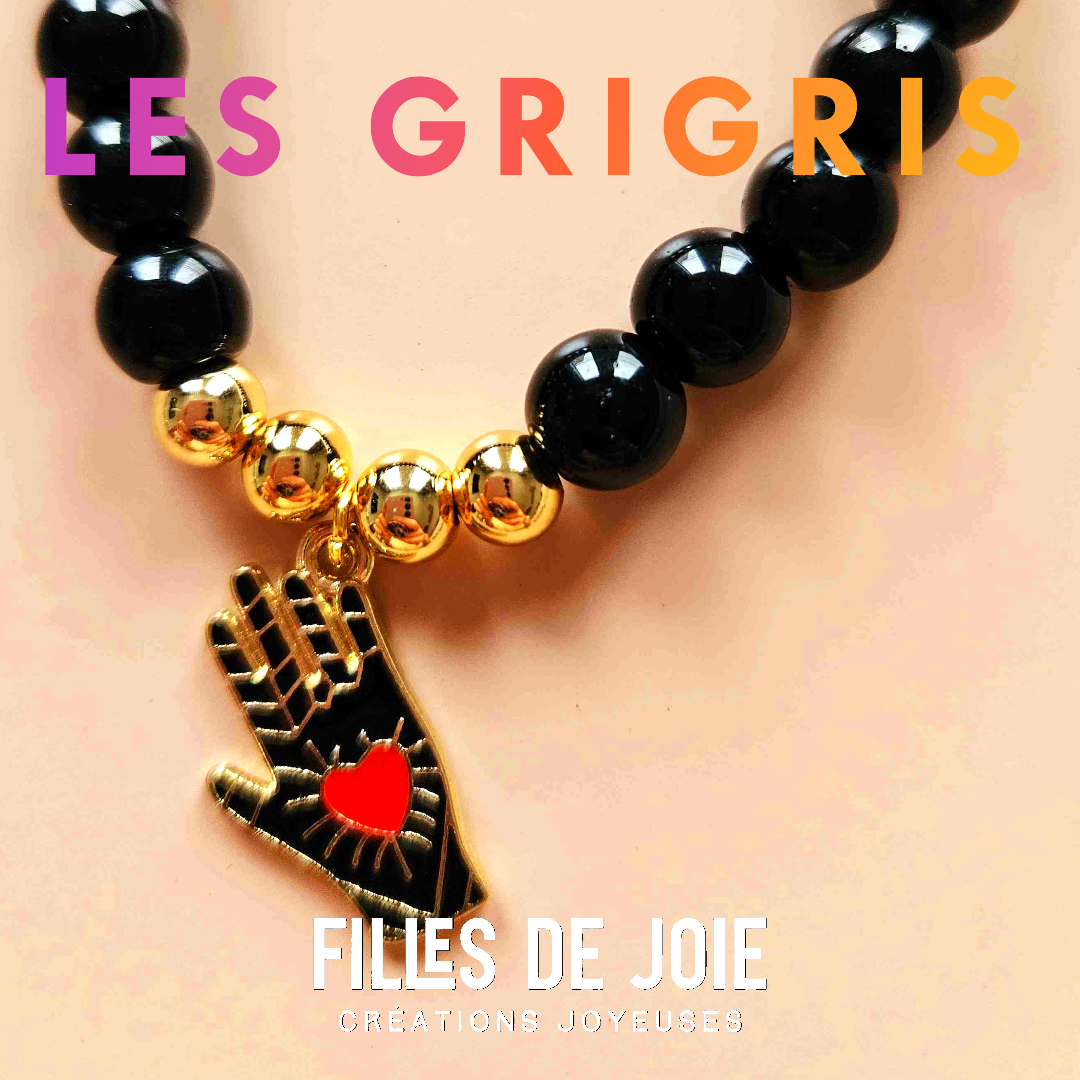 GRIGRIS - Bracelet noir