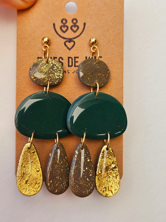 LES AMULETTES - Boucles d'oreilles - Forêt enchantée