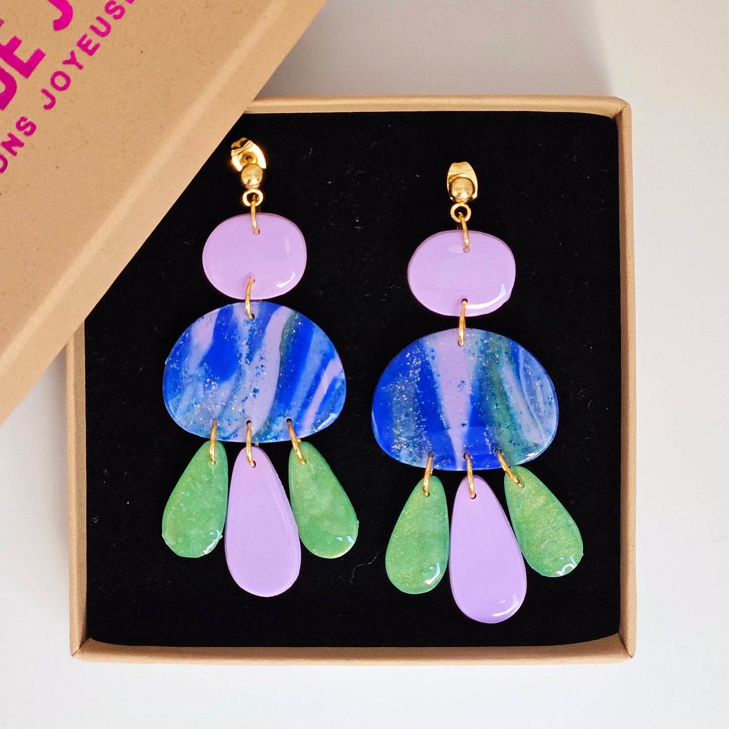 LES AMULETTES - Boucles d'oreilles - Le chant des sirènes.