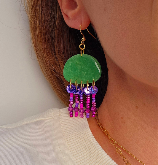 MEDUSA - Boucles d'oreilles - Green shoot