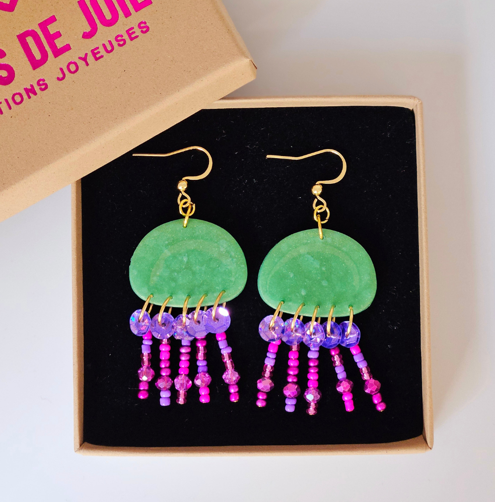 MEDUSA - Boucles d'oreilles - Green shoot
