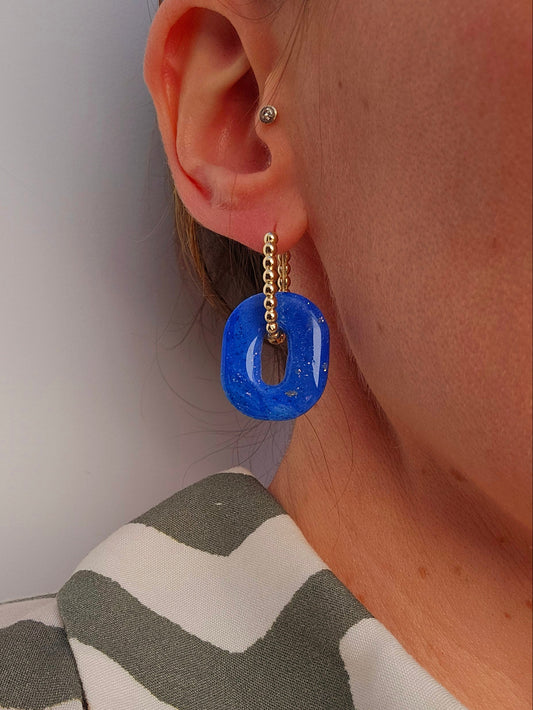 HAPPY PILLS S - Boucles d'oreilles interchangeables - Bleu cosmic